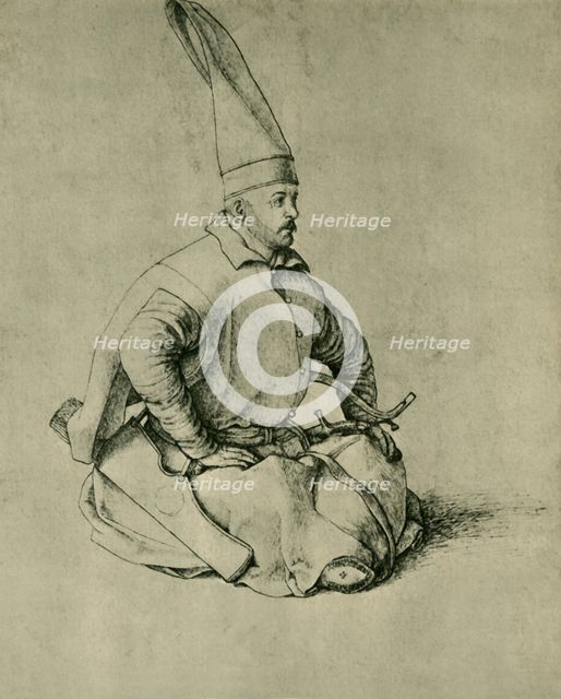 Turkish Janissary, 1479-1481, (1943). Creator: Gentile Bellini.