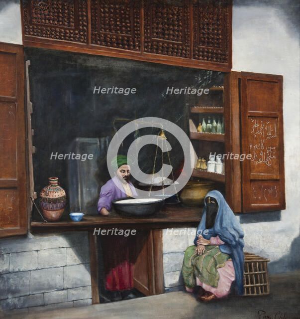 Turkish Milk Shop, 1927. Creator: Wiktor Chlebowski-Poraj.