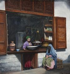 Turkish Milk Shop, 1927. Creator: Wiktor Chlebowski-Poraj