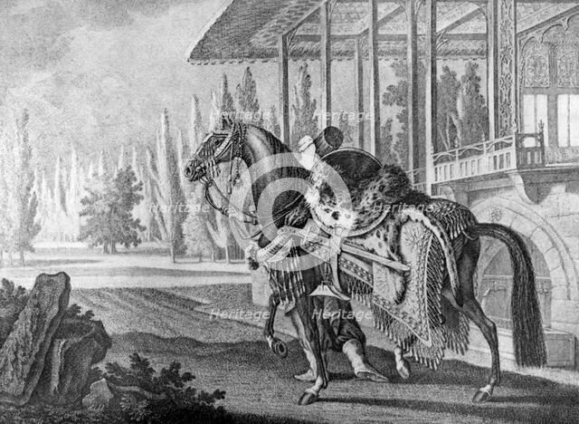 Turkish Pasha's Arabian hack, 1722 (1938). Artist: Unknown