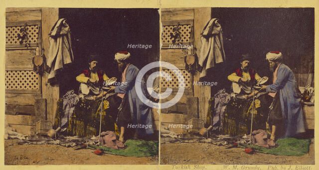 Turkish Shop., 1857-1859. Creator: William Morris Grundy.