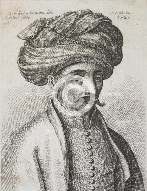 Turk's head, 1645. Creator: Wenceslaus Hollar.