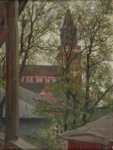 Turku Cathedral, 1884. Creator: Akseli Gallen-Kallela