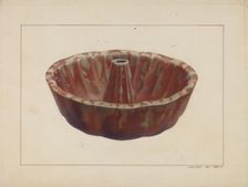 Turk's Head Baking Dish, 1938. Creator: John B. Moll