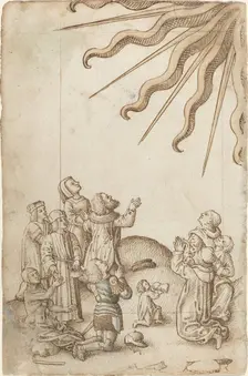 Turn Your Body as You Worship [fol. 37 verso], c. 1512/1515. Creator: Unknown