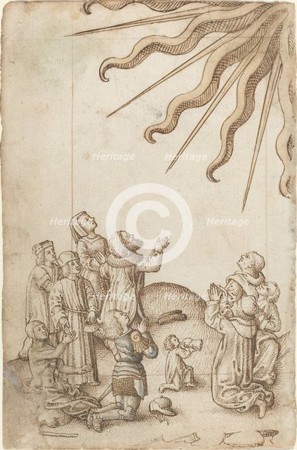 Turn Your Body as You Worship [fol. 37 verso], c. 1512/1515. Creator: Unknown.