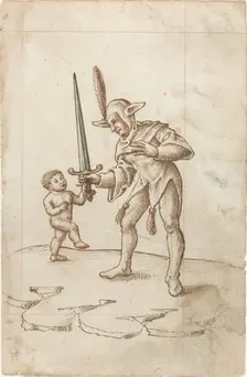 Turn aside the Sharp Sword [fol. 44 recto], c. 1512/1515. Creator: Unknown