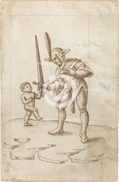 Turn aside the Sharp Sword [fol. 44 recto], c. 1512/1515. Creator: Unknown.