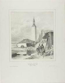 Turn by the Belltower, Framework Pending the Turkish Occupation, 1839. Creator: Auguste Raffet