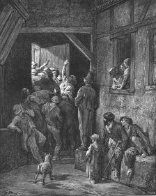 Turn Him Out ! - Ratcliff 1872. Creator: Gustave Doré