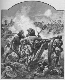 Turned Them Round And Poured Grape and Chain-Shot Into The Rear Of The Victorious British, 1902. Artist: AP
