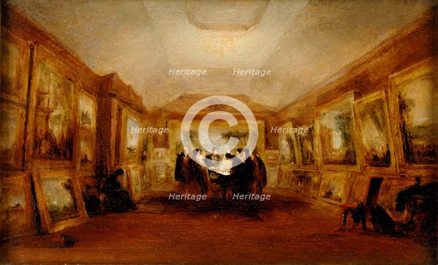 Turner's Body lying in State, 29 December 1851, post 1851. Artist: George Jones.