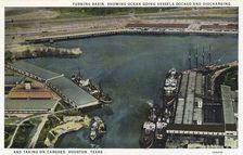 Turning basin, Houston, Texas, USA, 1926