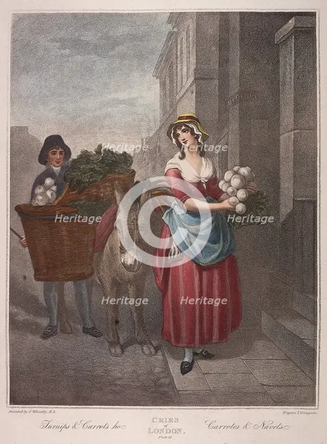 'Turnips & Carrots ho', Cries of London, c1870. Artist: Anon