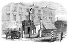 Turnpike-gates in and near London just demolished: City-road Gate, 1864. Creator: Unknown