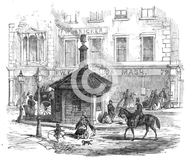 Turnpike-gates in and near London just demolished: Notting-hill Gate, 1864. Creator: Unknown.