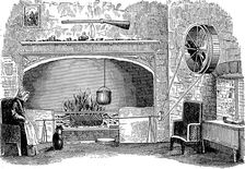 Turnspit dog at work, c1880