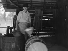 Turpentine worker, Georgia, 1937. Creator: Dorothea Lange