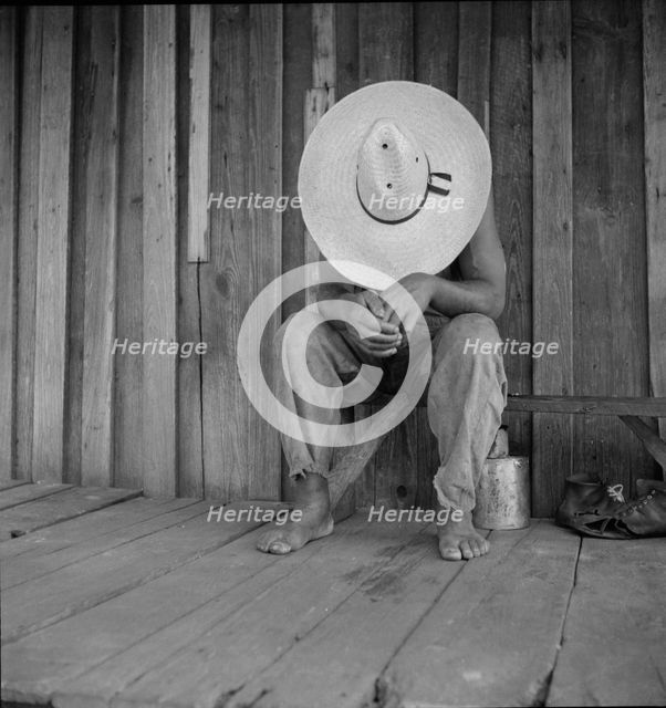 Turpentine worker, DuPont, Georgia, 1937. Creator: Dorothea Lange.