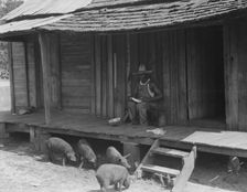 Turpentine worker's home, Georgia, 1937. Creator: Dorothea Lange