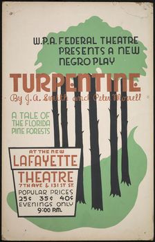 Turpentine, New York, 1936. Creator: Unknown