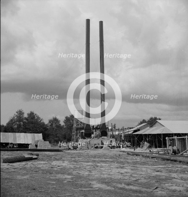 Turpentine plant near Marianna, Florida, 1937. Creator: Dorothea Lange.