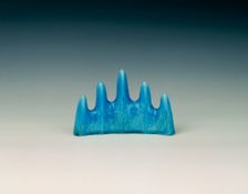 Turquoise glazed brushrest, Qing dynasty, Kangxi period, China, 1662-1722