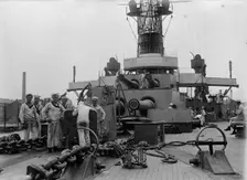 Turrets on UTAH [ship], 1911. Creator: Bain News Service