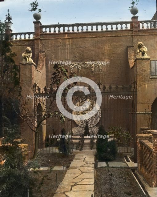Turtle Bay Gardens, 227-247 East 48 Street and 228-246 East 49th Street, New York, New York, 1920. Creator: Frances Benjamin Johnston.