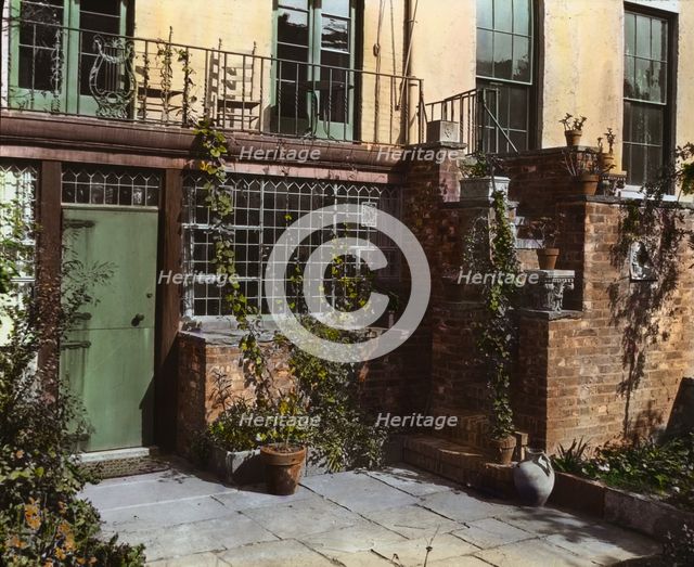 Turtle Bay Gardens, 227-247 East 48 Street and 228-246 East 49th Street, New York, New York, 1920. Creator: Frances Benjamin Johnston.