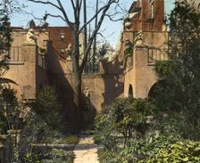 Turtle Bay Gardens, 227-247 East 48 Street and 228-246 East 49th Street, New York, New York, 1920. Creator: Frances Benjamin Johnston