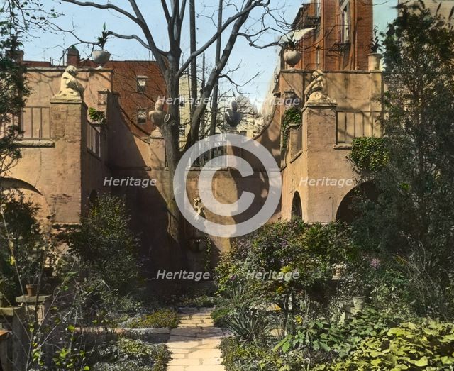 Turtle Bay Gardens, 227-247 East 48 Street and 228-246 East 49th Street, New York, New York, 1920. Creator: Frances Benjamin Johnston.
