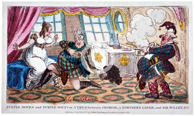 'Turtle doves and turtle soup!!', 1822.                                        Artist: George Cruikshank