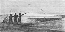 'Turtle Shooting; The Fresh-water Turtle of the Amazons 1875. Creator: Unknown