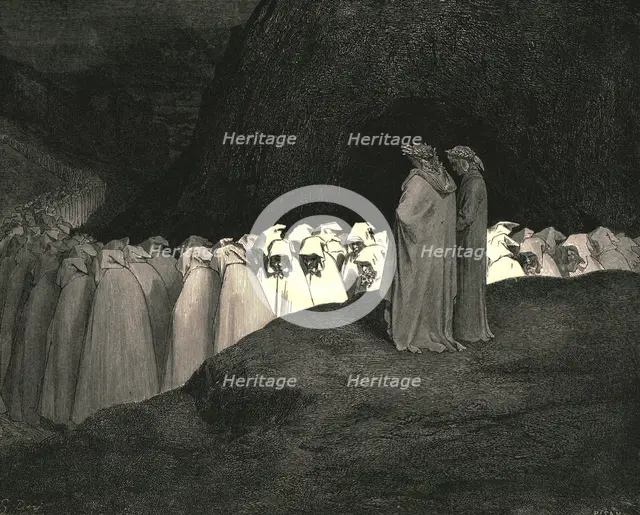 "Tuscan...disdain not to instruct us who thou art"', c1890.  Creator: Gustave Doré.