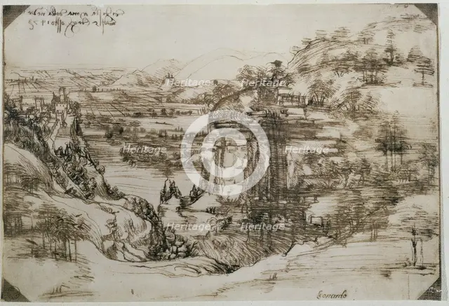 Tuscan Landscape (Arno Valley landscape).