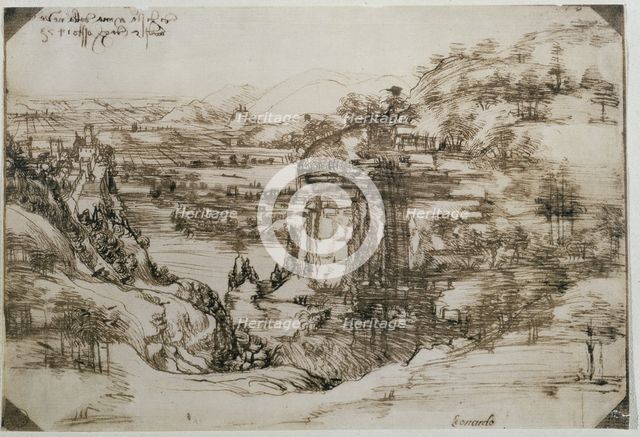 Tuscan Landscape (Arno Valley landscape).