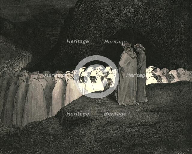 "Tuscan...disdain not to instruct us who thou art"', c1890.  Creator: Gustave Doré.