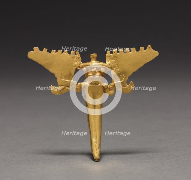 Tusk Figural Pendant, c. 1000-1550. Creator: Unknown.