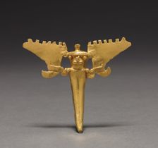 Tusk Figural Pendant, c. 1000-1550. Creator: Unknown