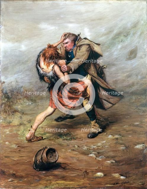 Tussle For The Keg, c1860s. Creator: John Pettie.