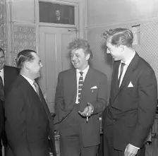 TV and recording star Wee Willie Harris visits South Yorkshire, 1958. Creator: Michael Walters