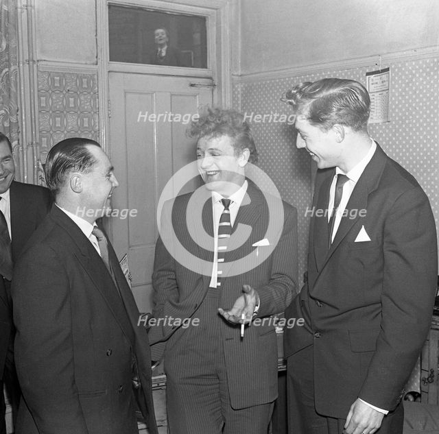 TV and recording star 'Wee Willie' Harris visits South Yorkshire, 1958. Creator: Michael Walters.