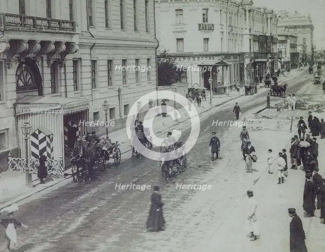 Tverskaya Street in Moscow, 1880s.