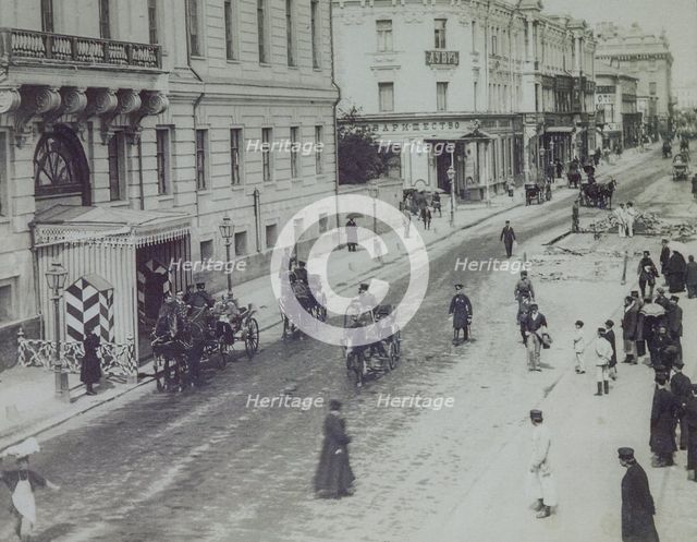 Tverskaya Street in Moscow, 1880s.