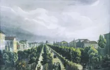 Tverskoy Boulevard in Moscow, 1825