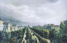 Tverskoy Boulevard in Moscow, 1825