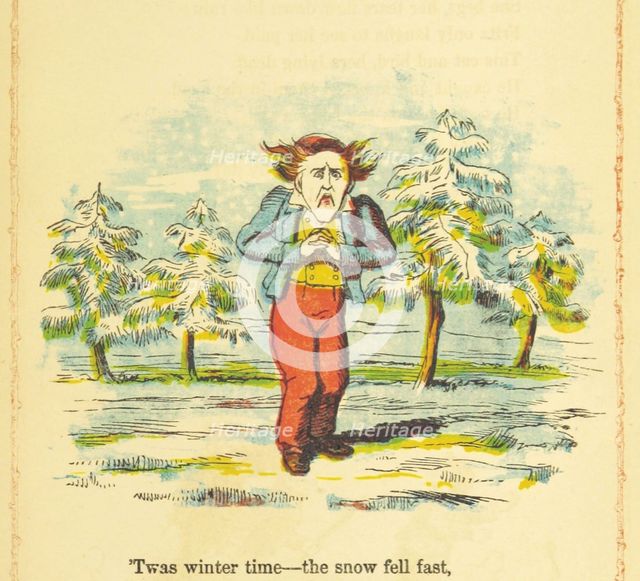 'Twas winter time - the snow fell fast, 1854.  Creator: Unknown.