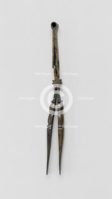 Tweezers, Iran, 9th-10th century. Creator: Unknown.