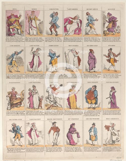 Twelfth Night Characters, 1811., 1811. Creator: Thomas Rowlandson.